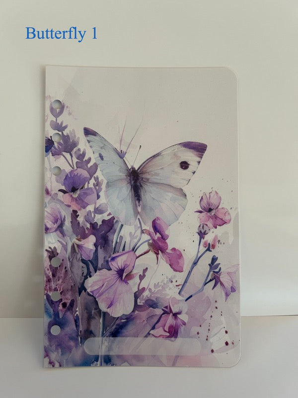 Trennblatt für den A6 Binder, laminiert und gelocht.