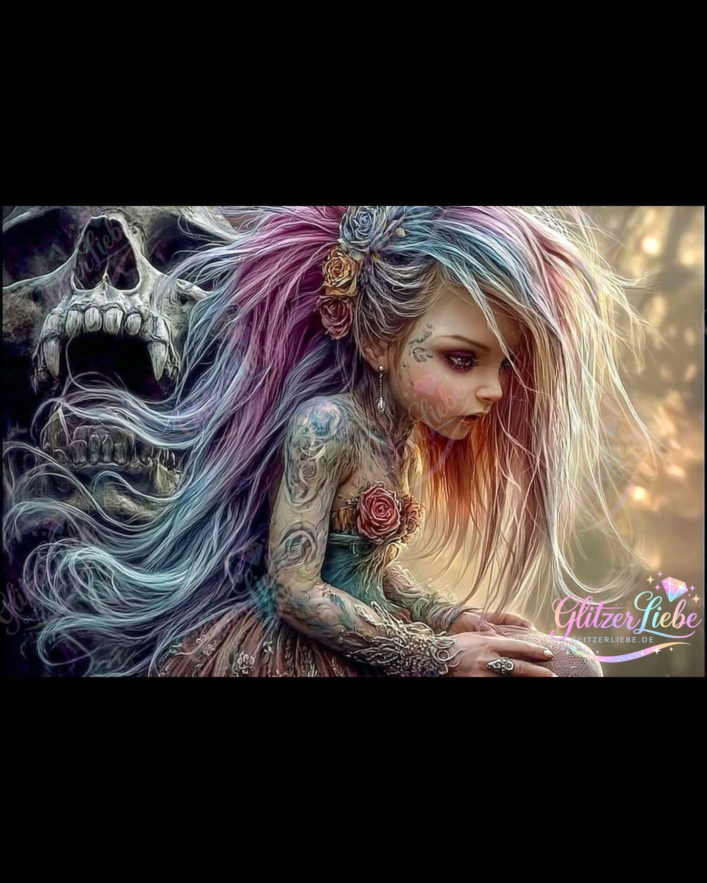Diamond Painting "Midnight Rebel" by Andastra_DP_AI_Art, 100x70 cm, 229 Farben, Vorbestellung