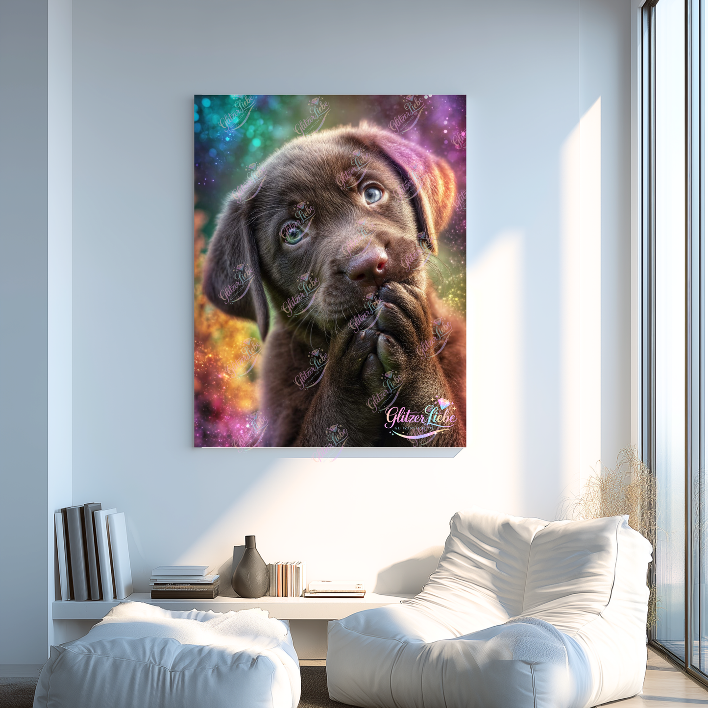 Diamond Painting "Milo“ by Ray Spark, 80x100 cm, 339 Farben, Vorbestellung