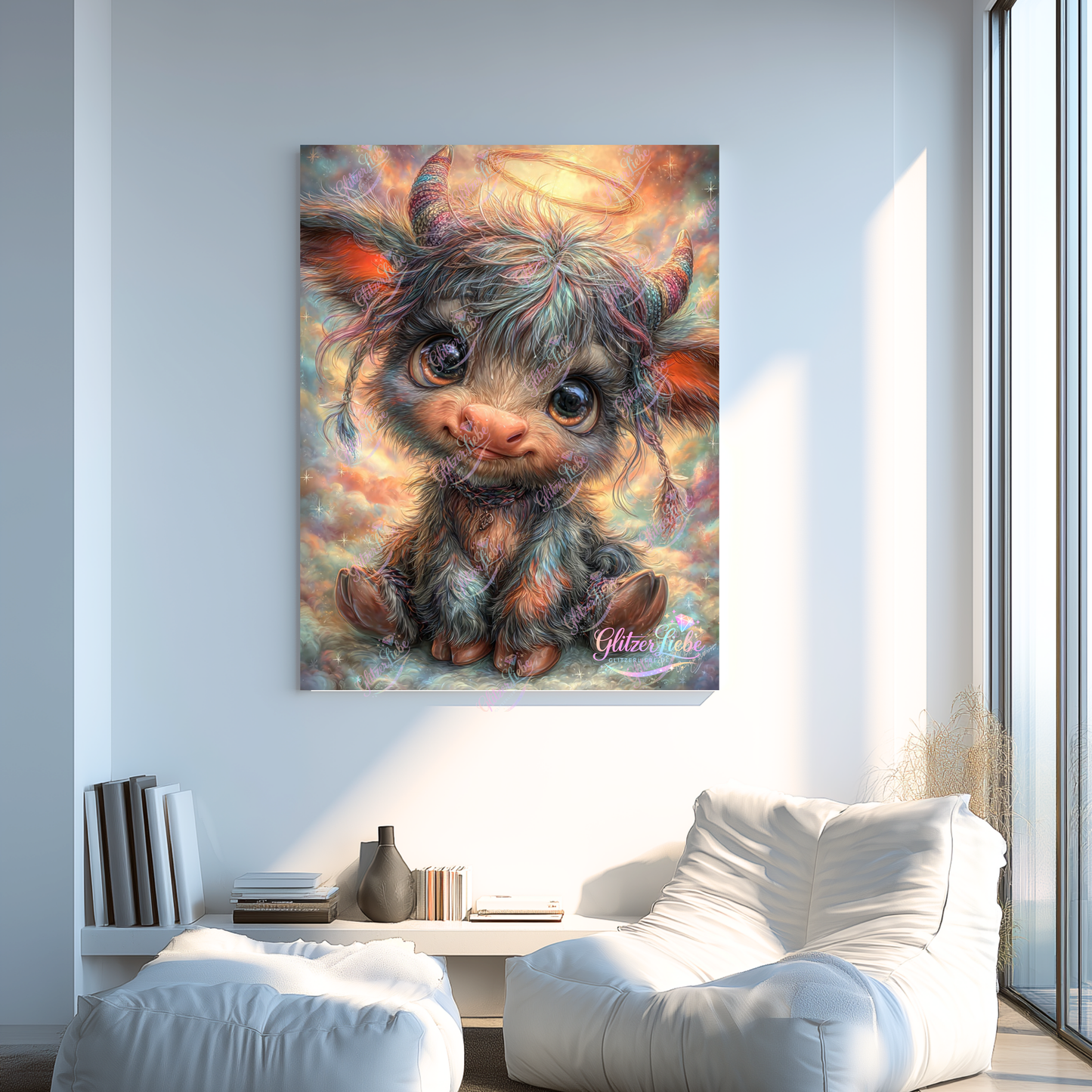 Diamond Painting "Muhli" by Funkel Fieber, 80x100 cm, 265 Farben, Vorbestellung