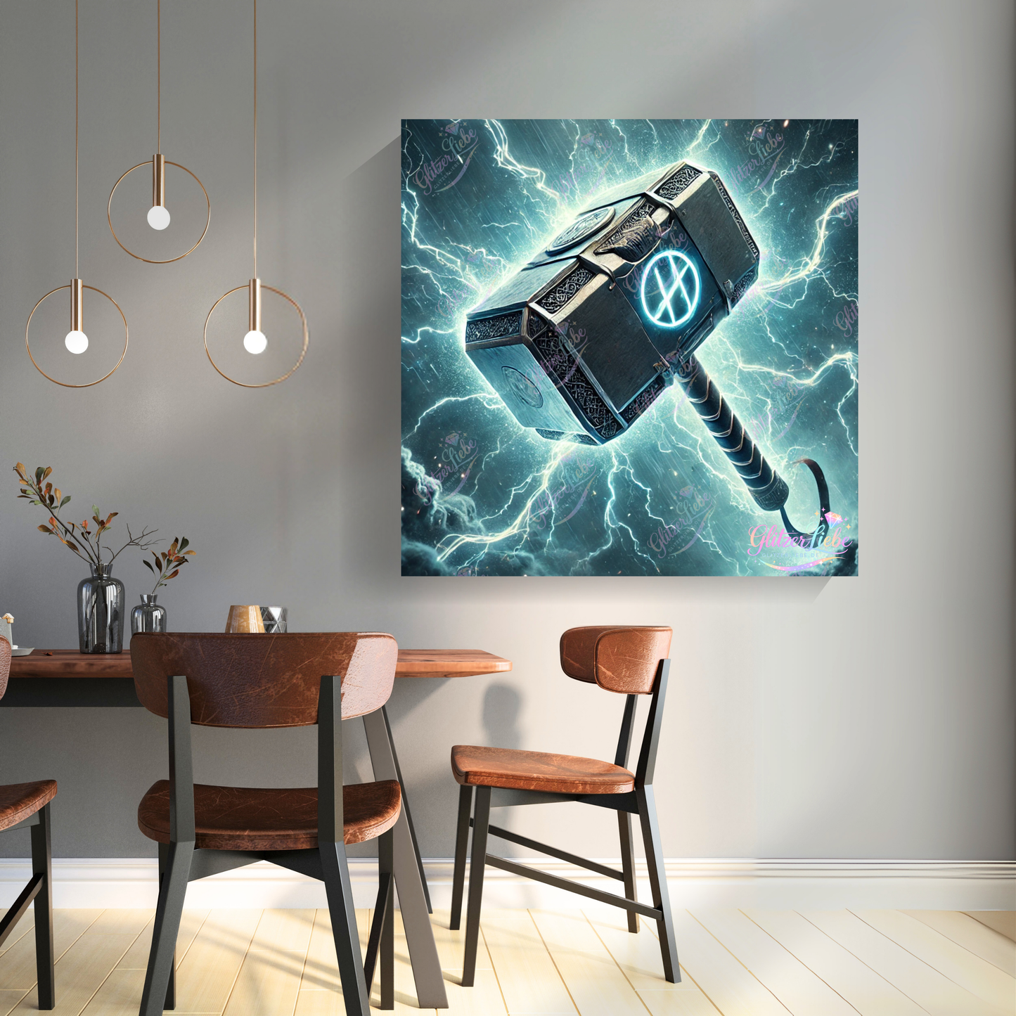 Diamond Painting "Der erwachte Donner" by ALKIRA 80x80 cm mit 80 Farben, Vorbestellung