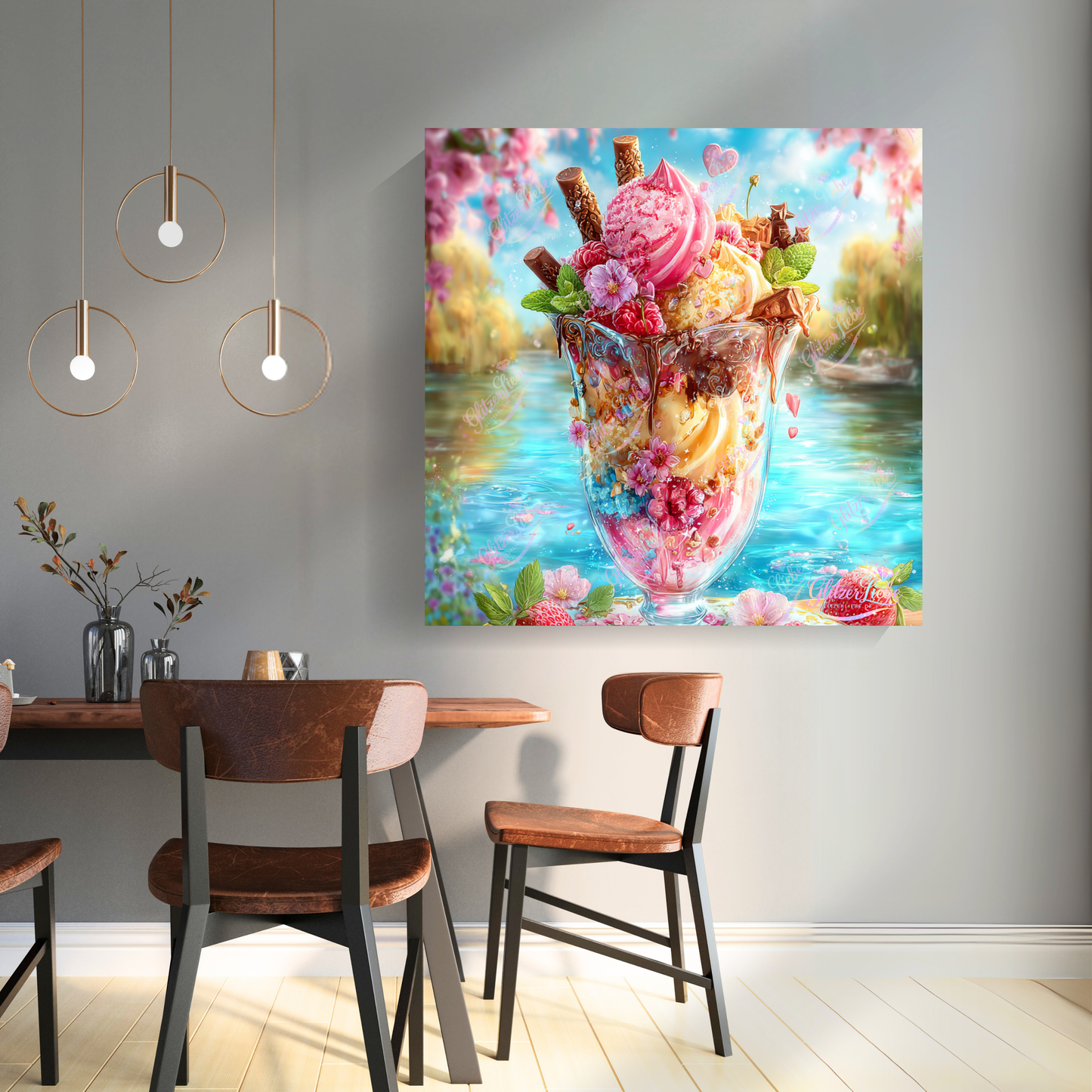 Diamond Painting "Eiszeit" by Lisa Morgan, 60x80 cm, 220 Farben, Vorbestellung