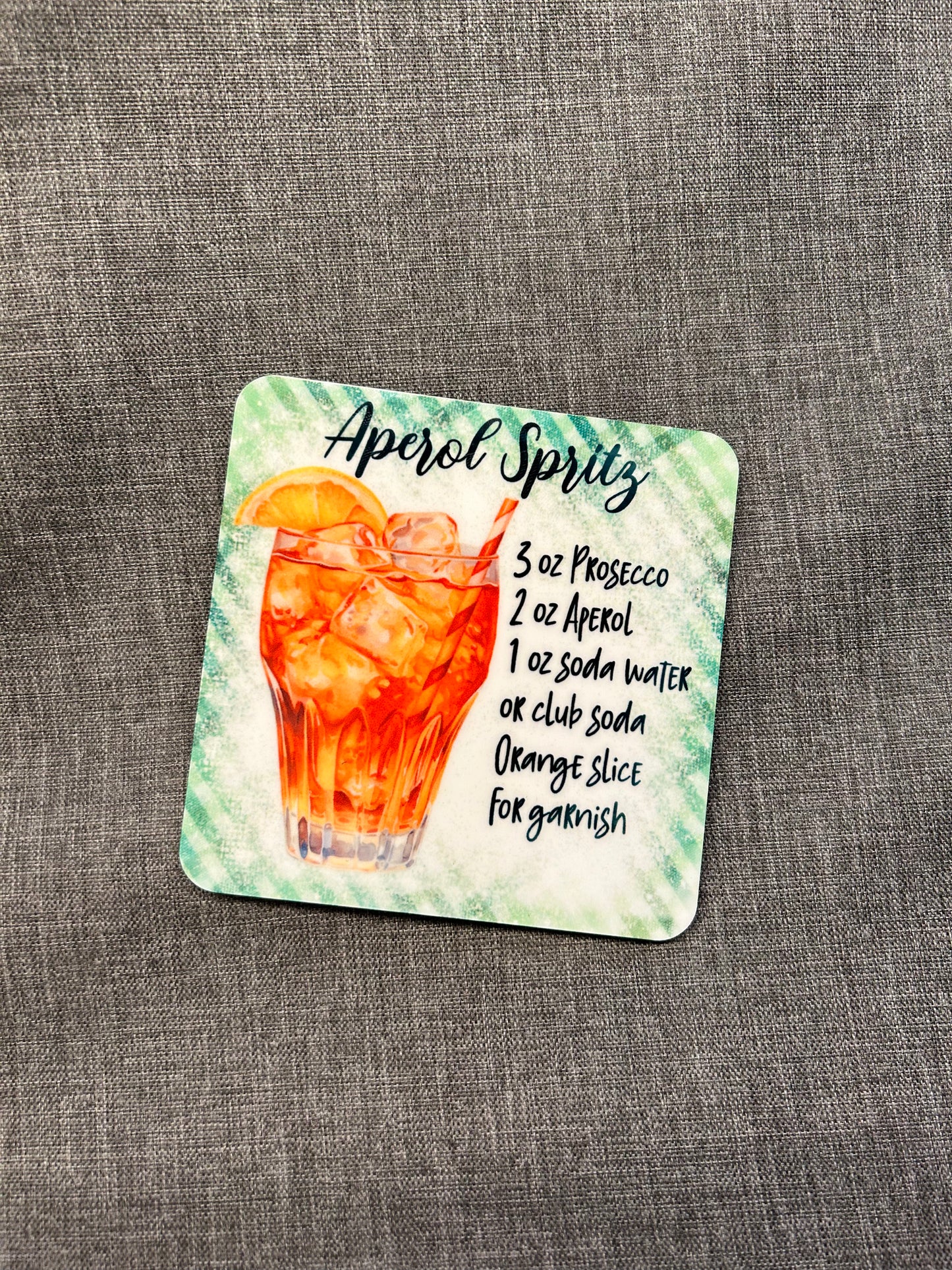Tassen/Glasuntersetzer sublimiert "Aperol Spritz"