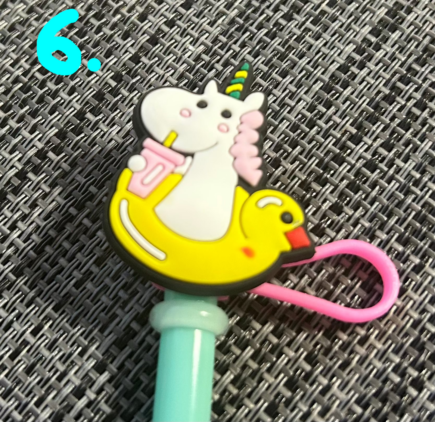 Trinkhalm-Topper "Einhorn"