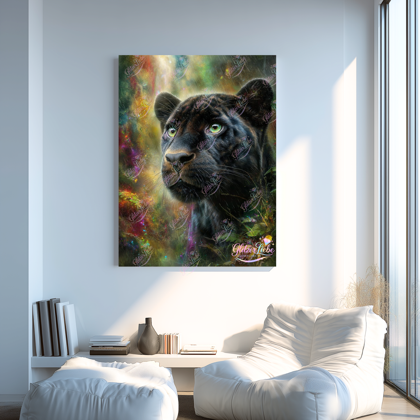 Diamond Painting "Schattenjäger" by Ray Spark, 60x80 cm, 180 Farben, Vorbestellung