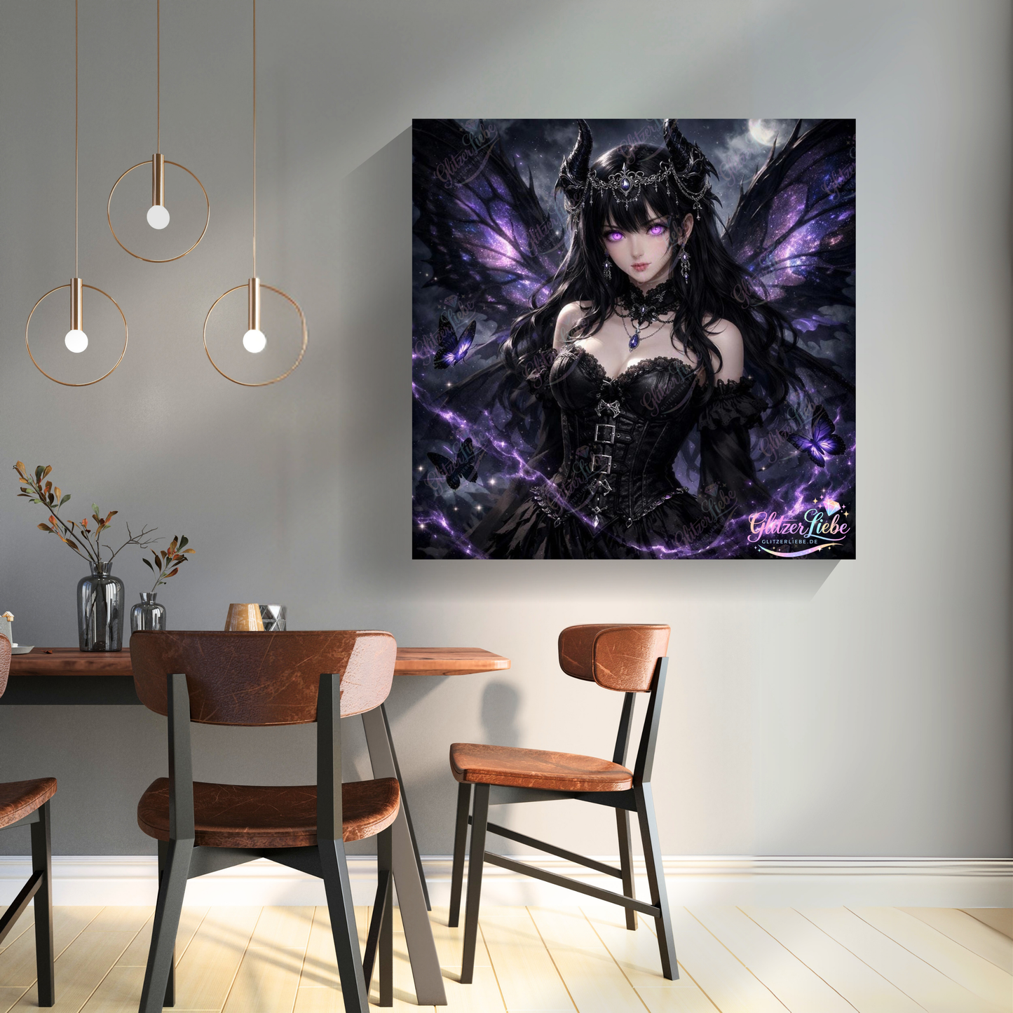 Diamond Painting "Wächterin der Nachtflügel" by ALKIRA 85x85 cm mit 119 Farben, Vorbestellung
