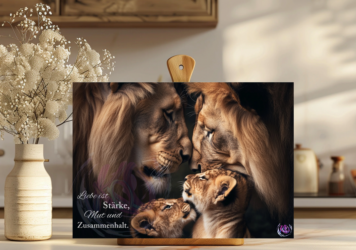 "Lions“ Glas-Schneidebrett in 2 Größen