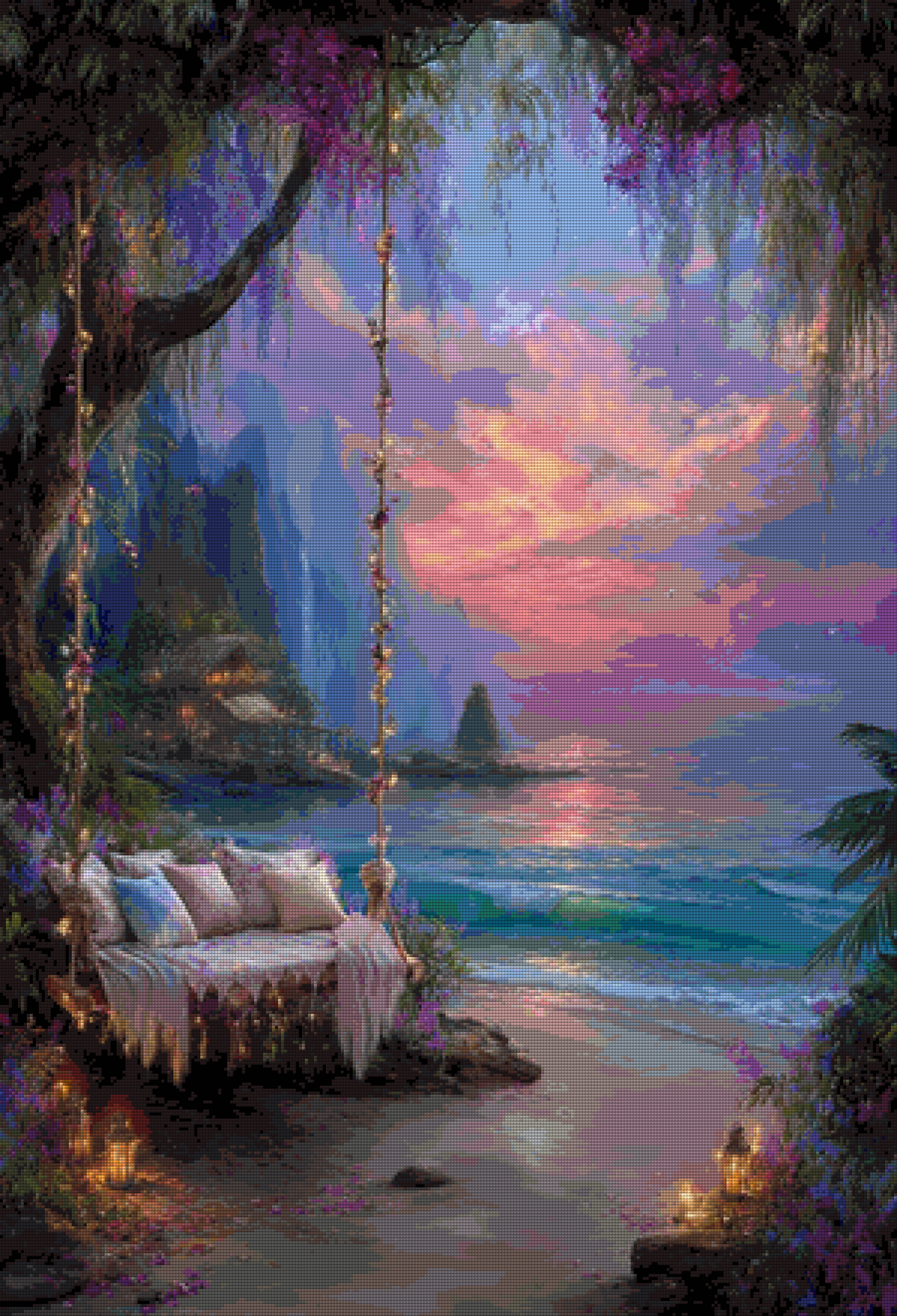 Diamond Painting "Küstenzauber" by Maggie, 75x110 cm, 201 Farben, Vorbestellung