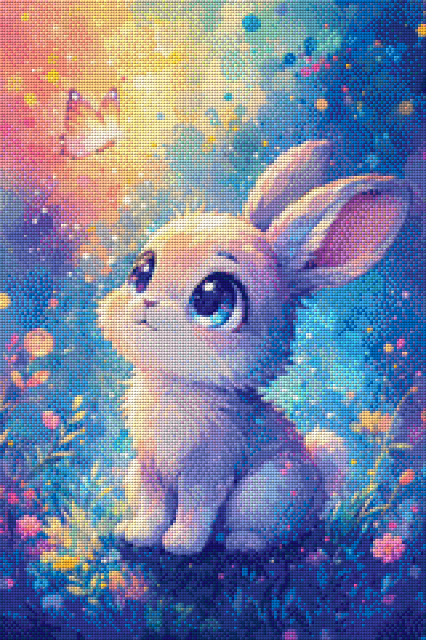 Diamond Painting "Traumhüpfer" by tiki_DIAMONDS.ai in 40x70 cm, 119 Farben, Vorbestellung