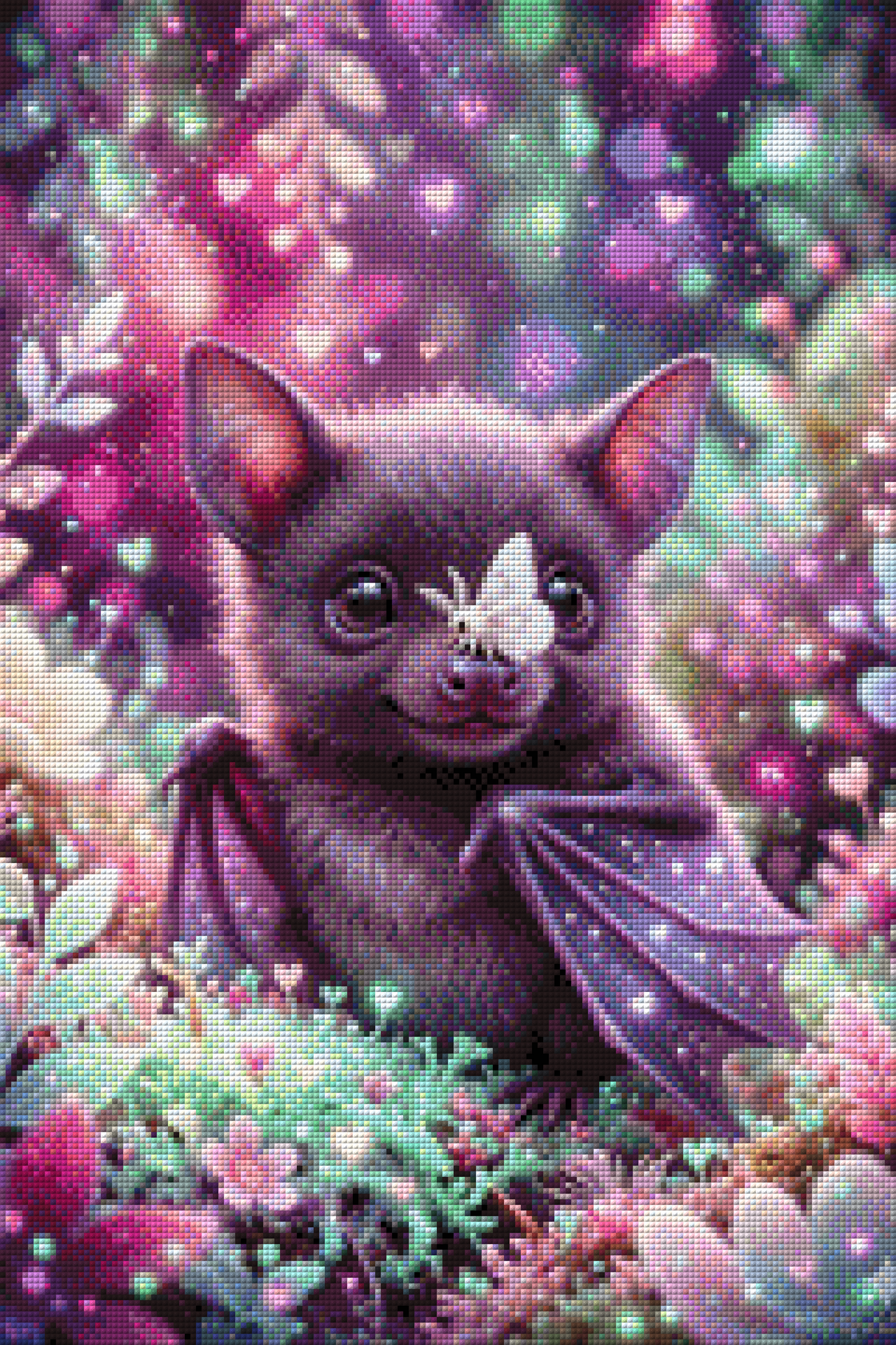 Diamond Painting "Flying Nose" by Mistelchens_Arts in 40x60 cm, 100 Farben, Vorbestellung
