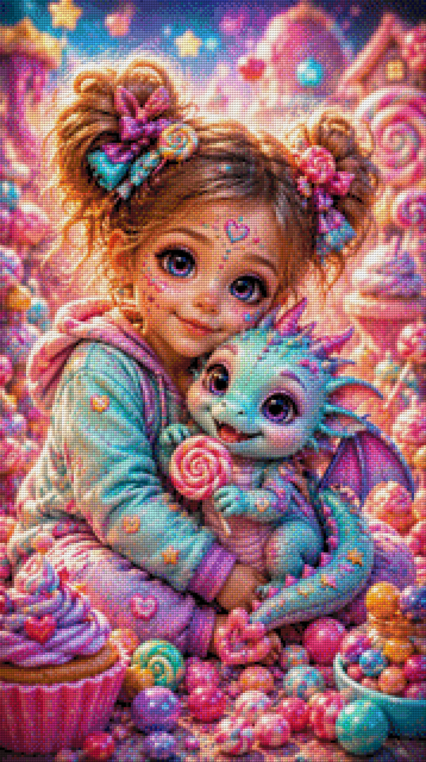 Diamond Painting "Lollipop Dreams" by Biggilee Art, 45x80 cm, 235 Farben, Vorbestellung