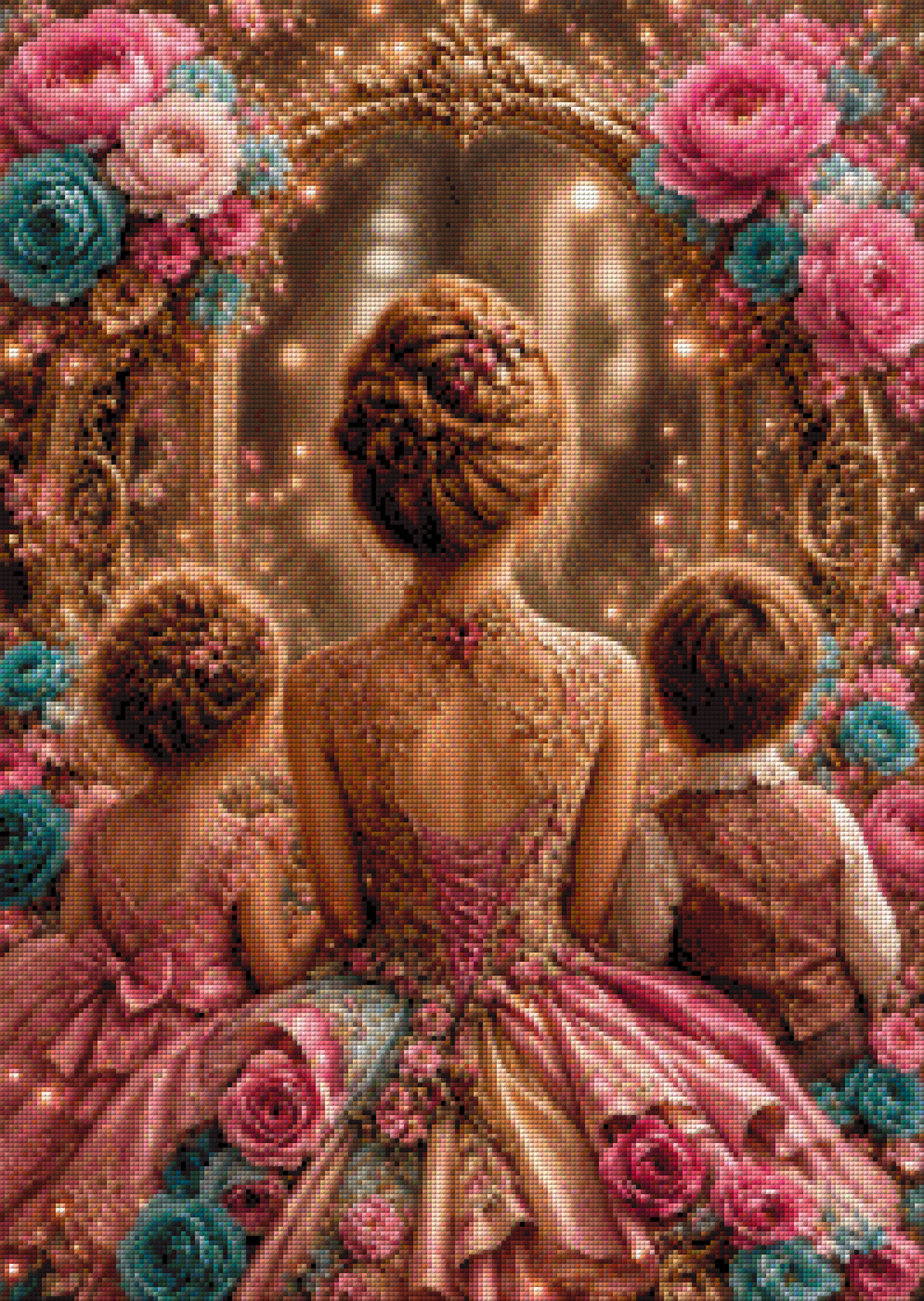 Diamond Painting "Im Spiegel der Liebe" by Tina in 50x70 cm, 212 Farben, Vorbestellung
