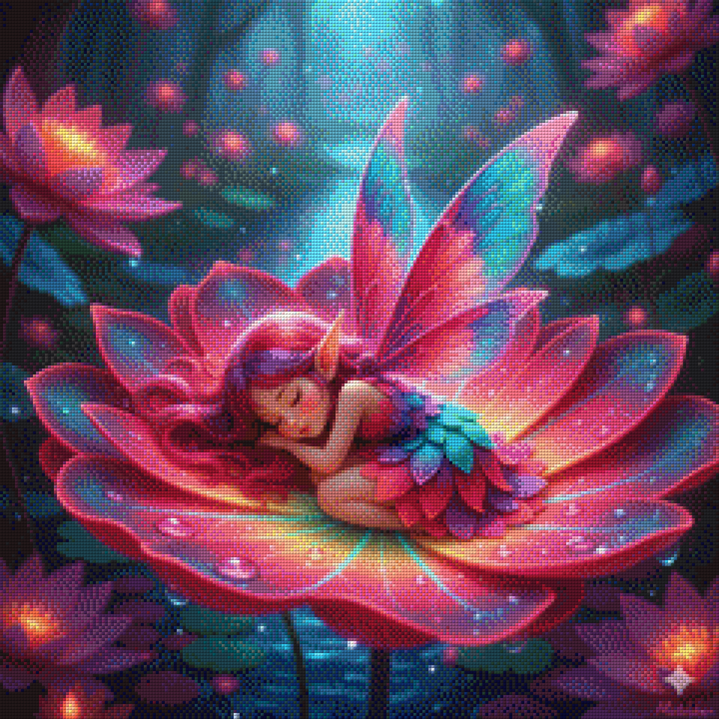 Diamond Painting "Sleepy" by Mistelchens_Arts 60x60 cm, 120 Farben, Vorbestellung