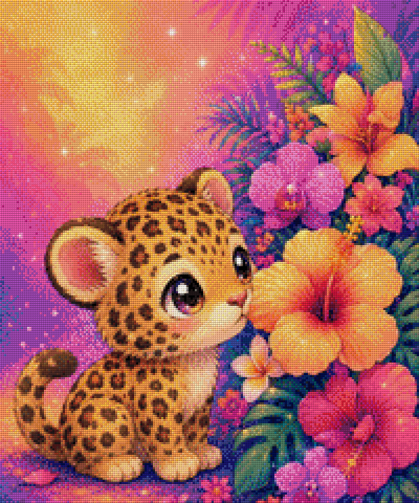 Diamond Painting "Goldpfote" tiki_DIAMONDS.ai, 50x60 cm mit 116 Farben, Vorbestellung