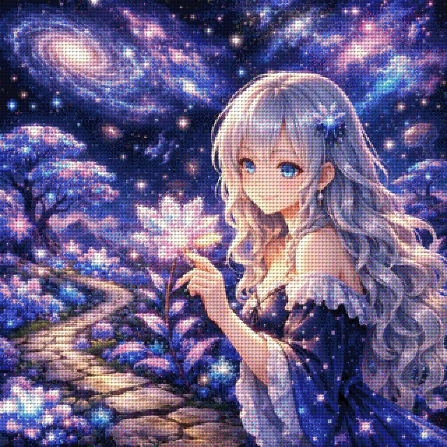 Diamond Painting "Der Sternenpfad" by ALKIRA 80x80 cm mit 233 Farben, Vorbestellung