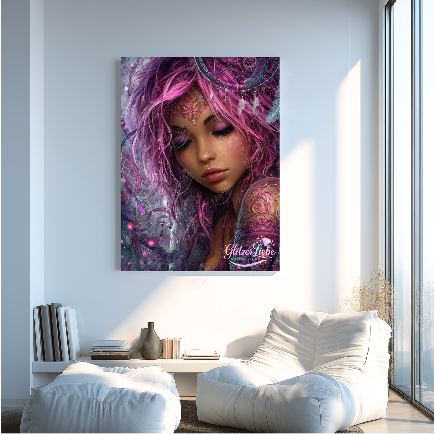 Diamond Painting „Seelenzauber“ by Funkel-Fieber, 60x75 cm 200 Farben, Vorbestellung