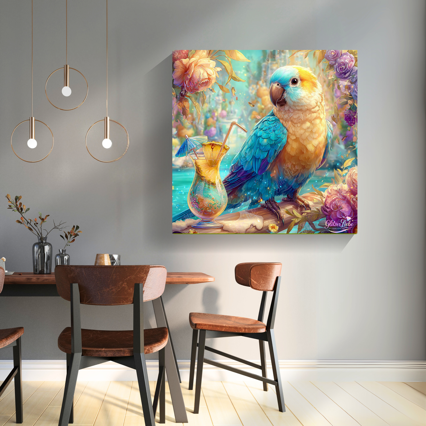 Diamond Painting "Karibischer Traum" by Lisa Morgan in 80x80 cm, 236 Farben, Vorbestellung
