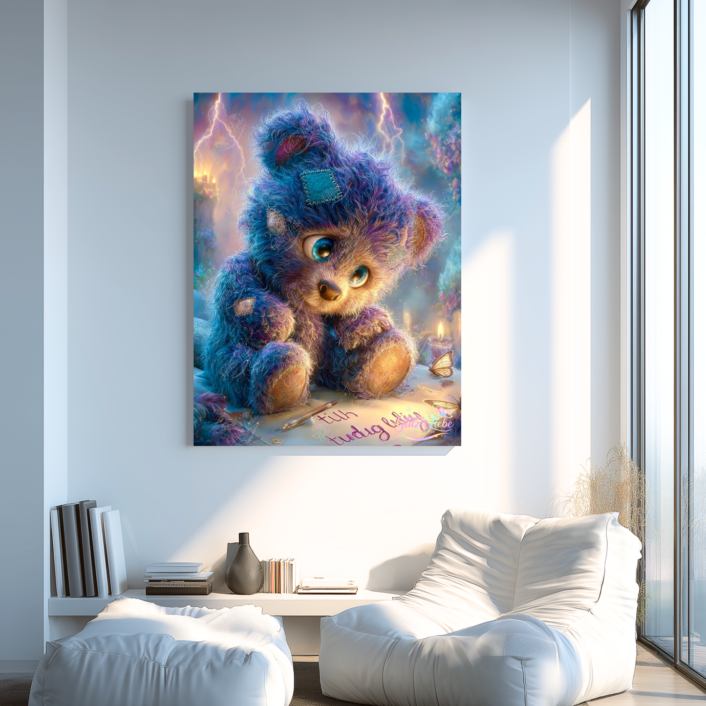 Diamond Painting „Teddys Wunsch" by Funkel-Fieber 75x90cm mit 150 Farben, Vorbestellung