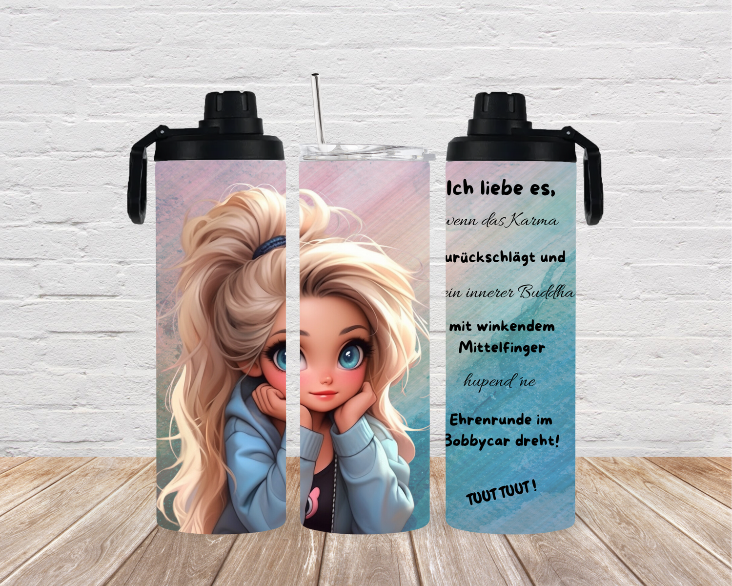 Thermo-Cup mit 2 Schraubdeckeln