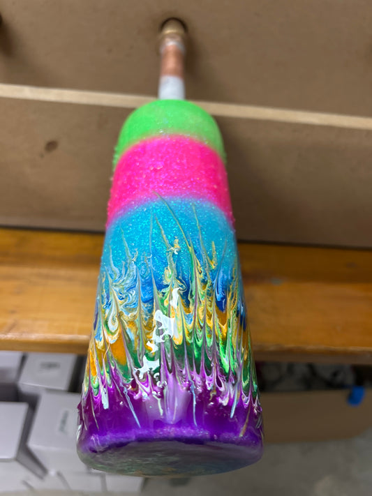 Epoxidharz veredelter Tumbler 20oz „Rainbow“ TT live