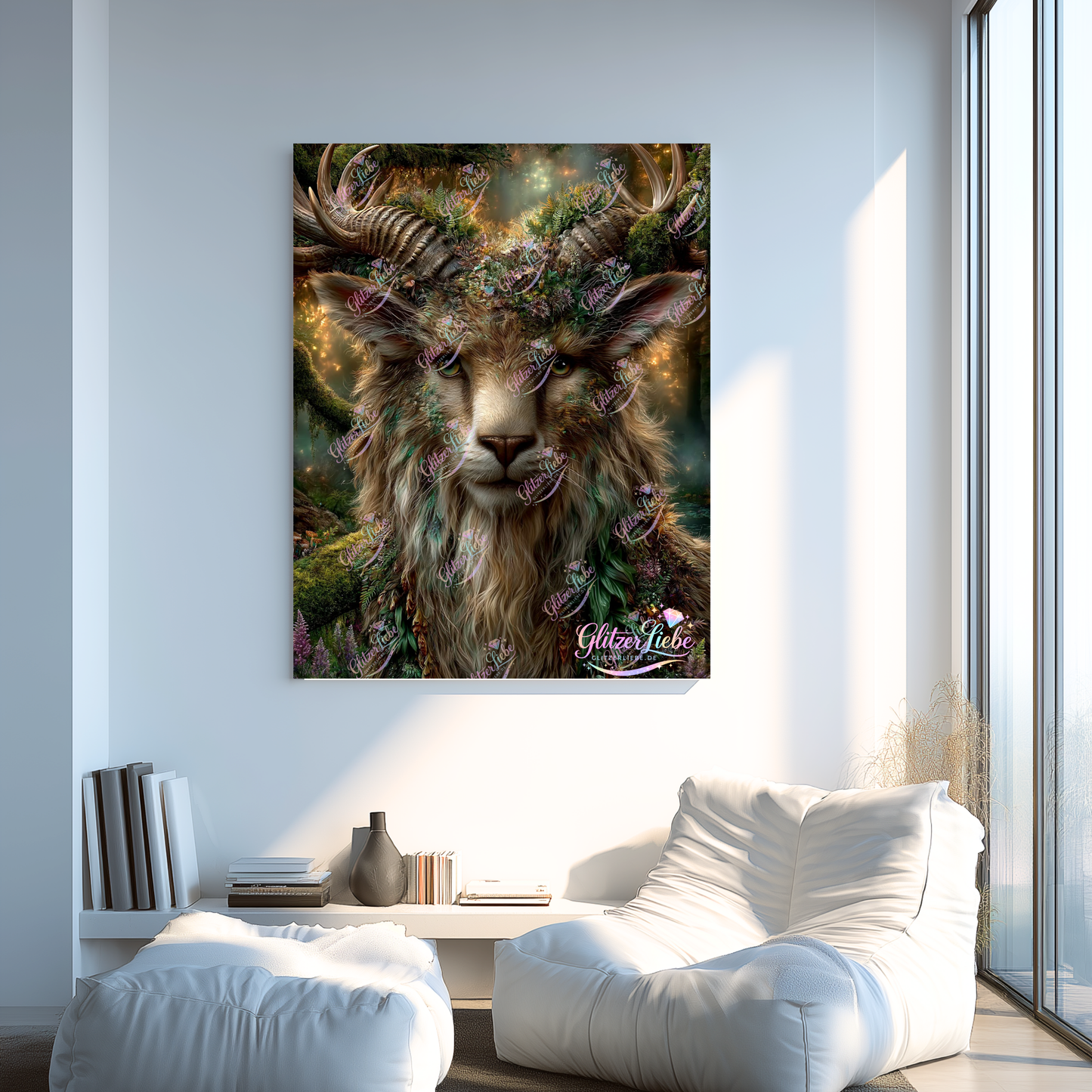Diamond Painting "Geist der uralten Wälder" byManuVany A.i (Waldgeister-Serie mit @maggie), 60x80 cm, 164 Farben, Vorbestellung