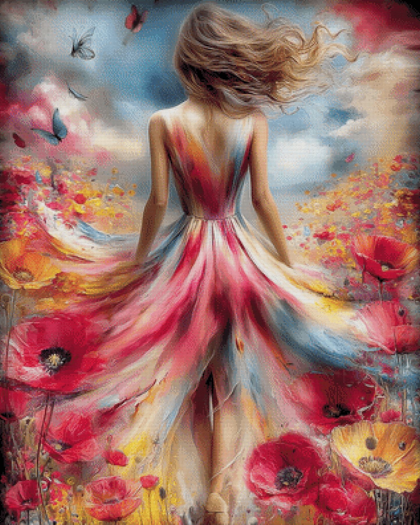 Diamond Painting "Farben des Herzens" by CleoDora 80x105 cm, 332 Farben, Vorbestellung