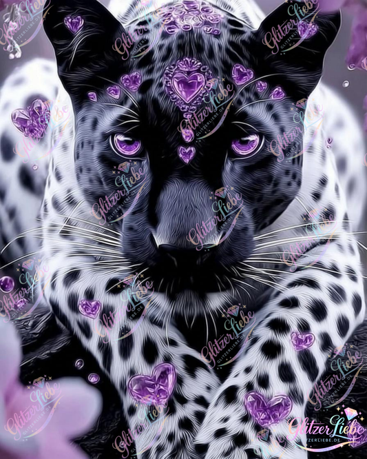Diamond Painting "Violet Majesty" by Andastra_DP_AI_Art, 60x90 cm, 75 Farben, Vorbestellung