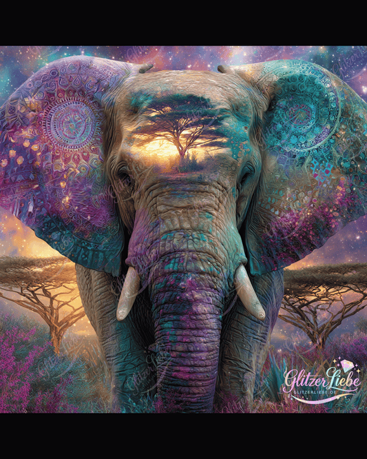Diamond Painting "Starker Riese" by Lisa Morgan 80x80, 257 Farben, Vorbestellung