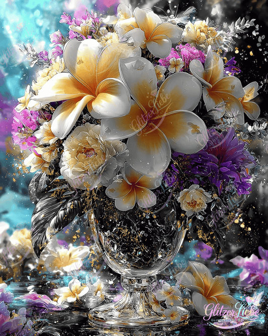 Diamond Painting "Blumenbouquet" by Lisa Morgan, 70x90 cm, 218 Farben, Vorbestellung