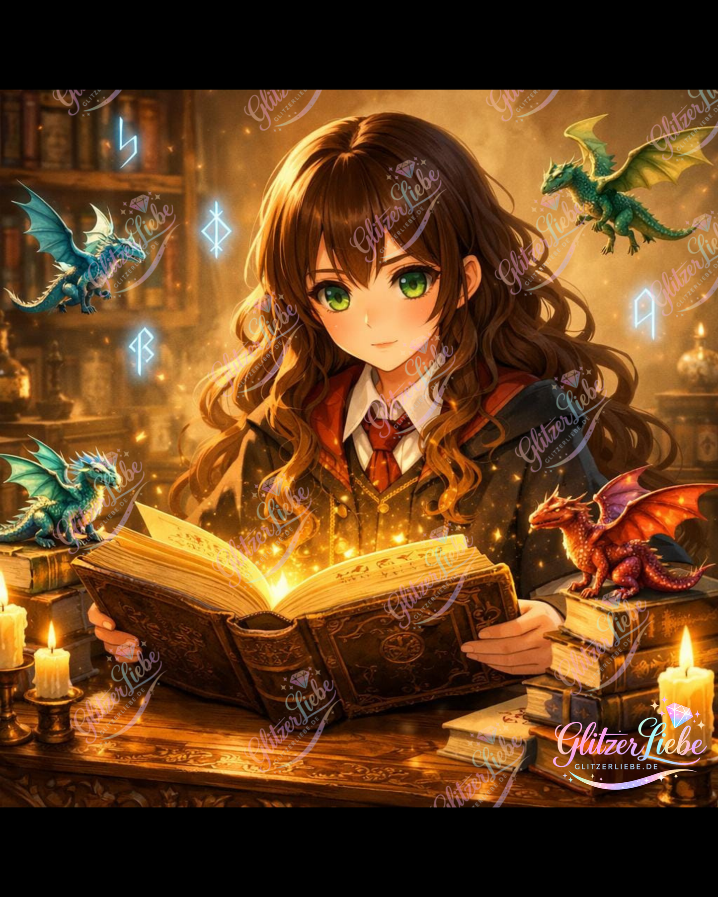 Diamond Painting "Das Buch der Drachen" by ALKIRA 60x60 cm, 247 Farben, Vorbestellung