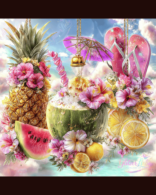 Diamond Painting "Summerfeeling" by Lisa Morgan 80x80 cm, 320 Farben, Vorbestellung