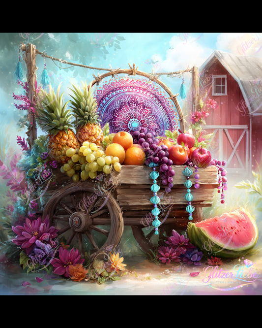 Diamond Painting "Sommerfrüchte" by Lisa Morgan 80x80, 413 Farben, Vorbestellung