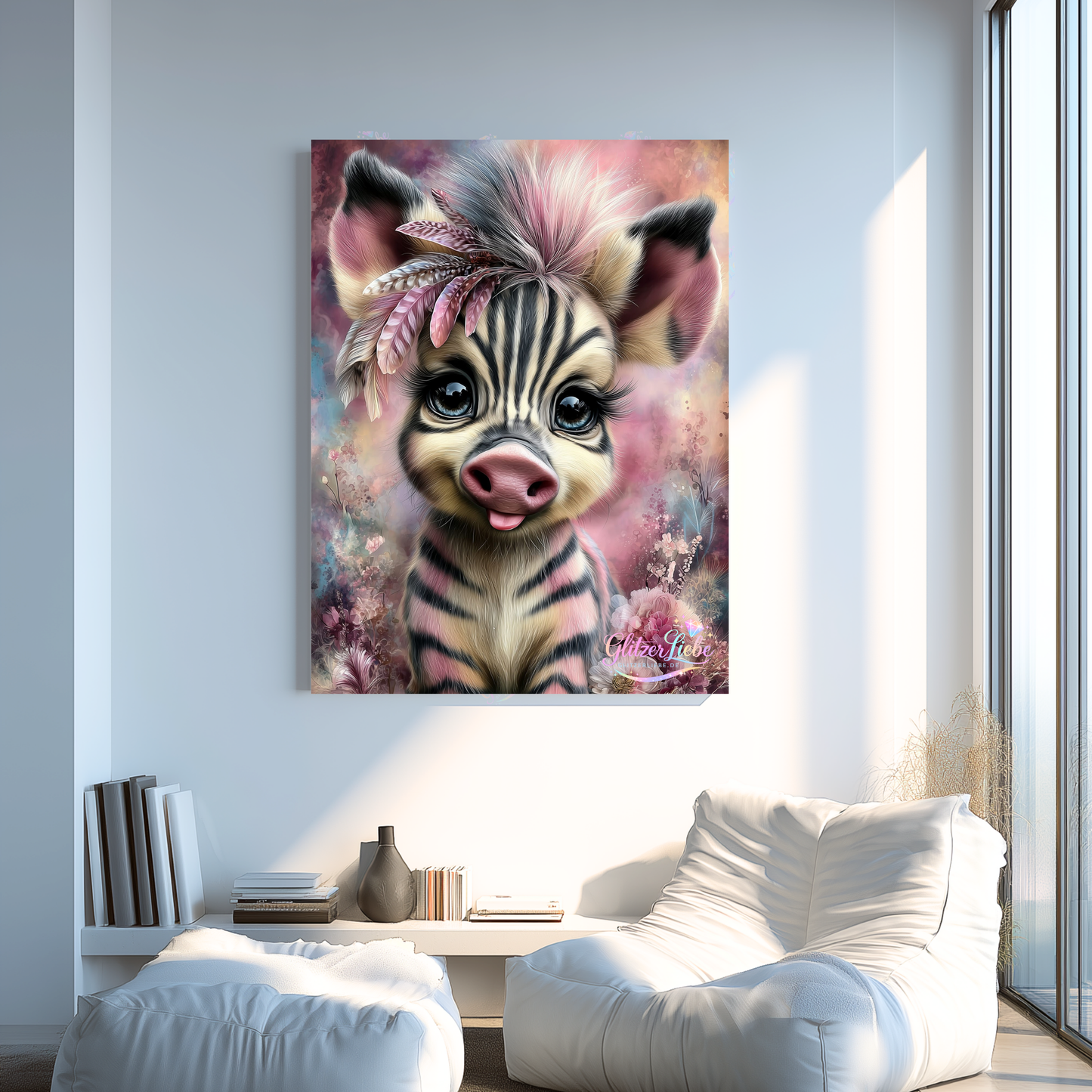 Diamond Painting "Ätschebätsch" by CleoDora, 75x100 cm mit 207 Farben, Vorbestellung