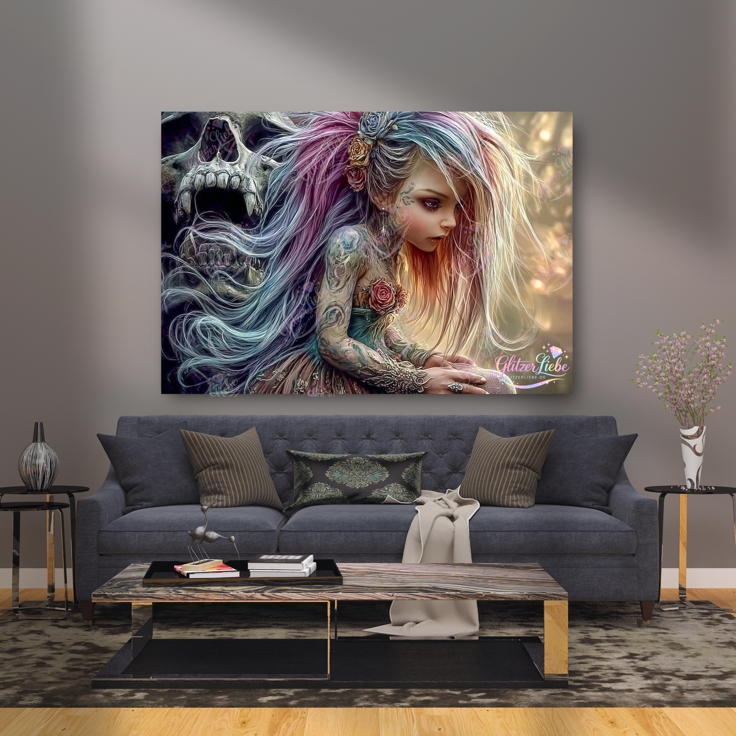 Diamond Painting "Midnight Rebel" by Andastra_DP_AI_Art, 100x70 cm, 229 Farben, Vorbestellung