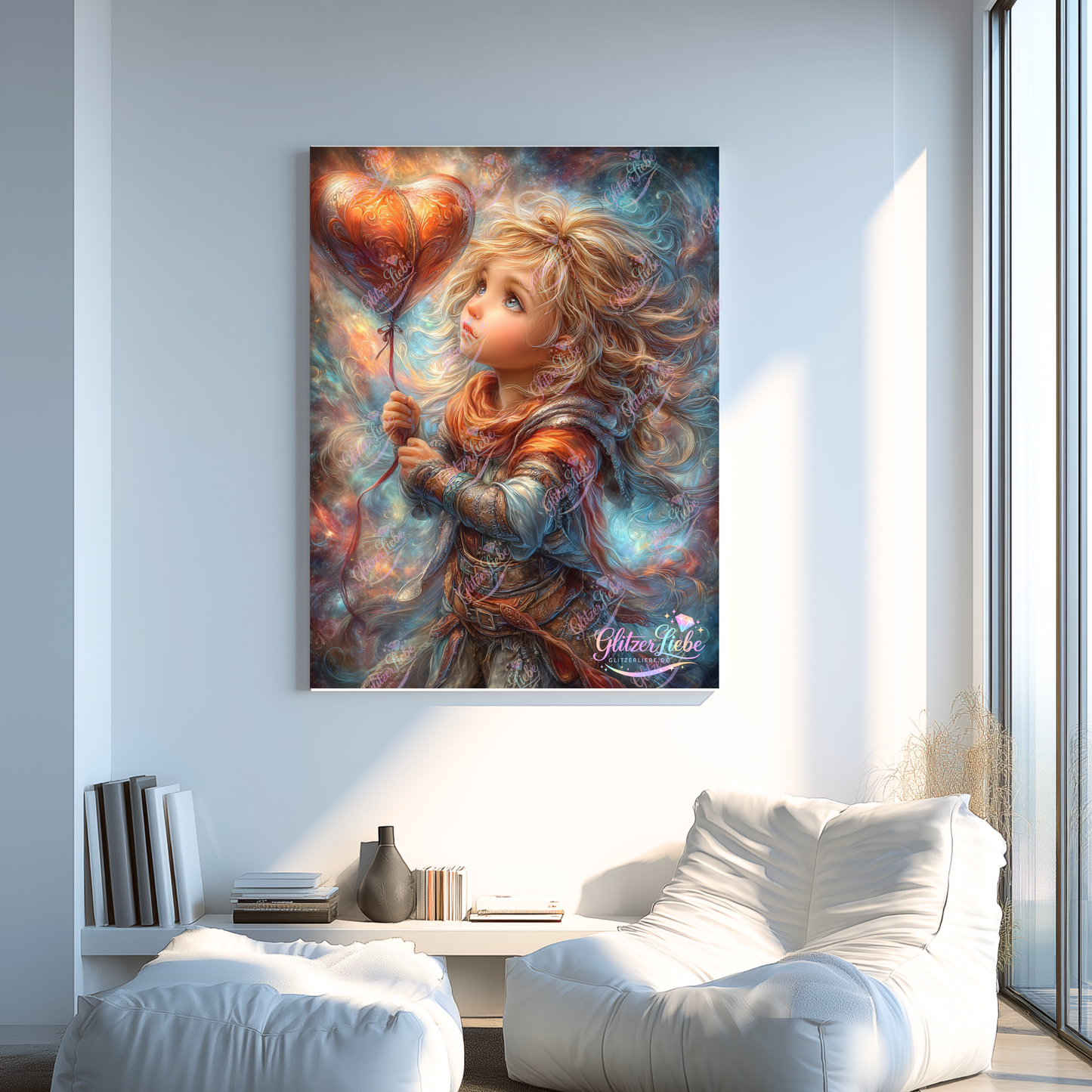 Diamond Painting "Herzenskind" by Funkel Fieber, 80x100 cm, 281 Farben, Vorbestellung