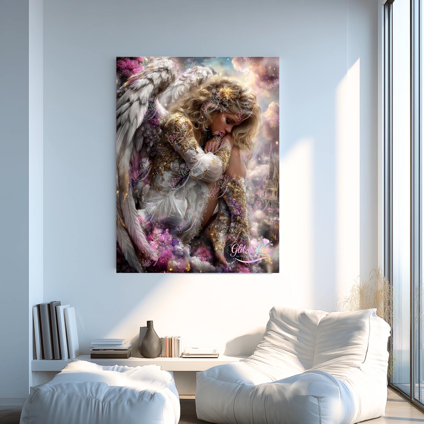 Diamond Painting "Gefallener Engel" by Lisa Morgan 70x95 cm, 175 Farben, Vorbestellung
