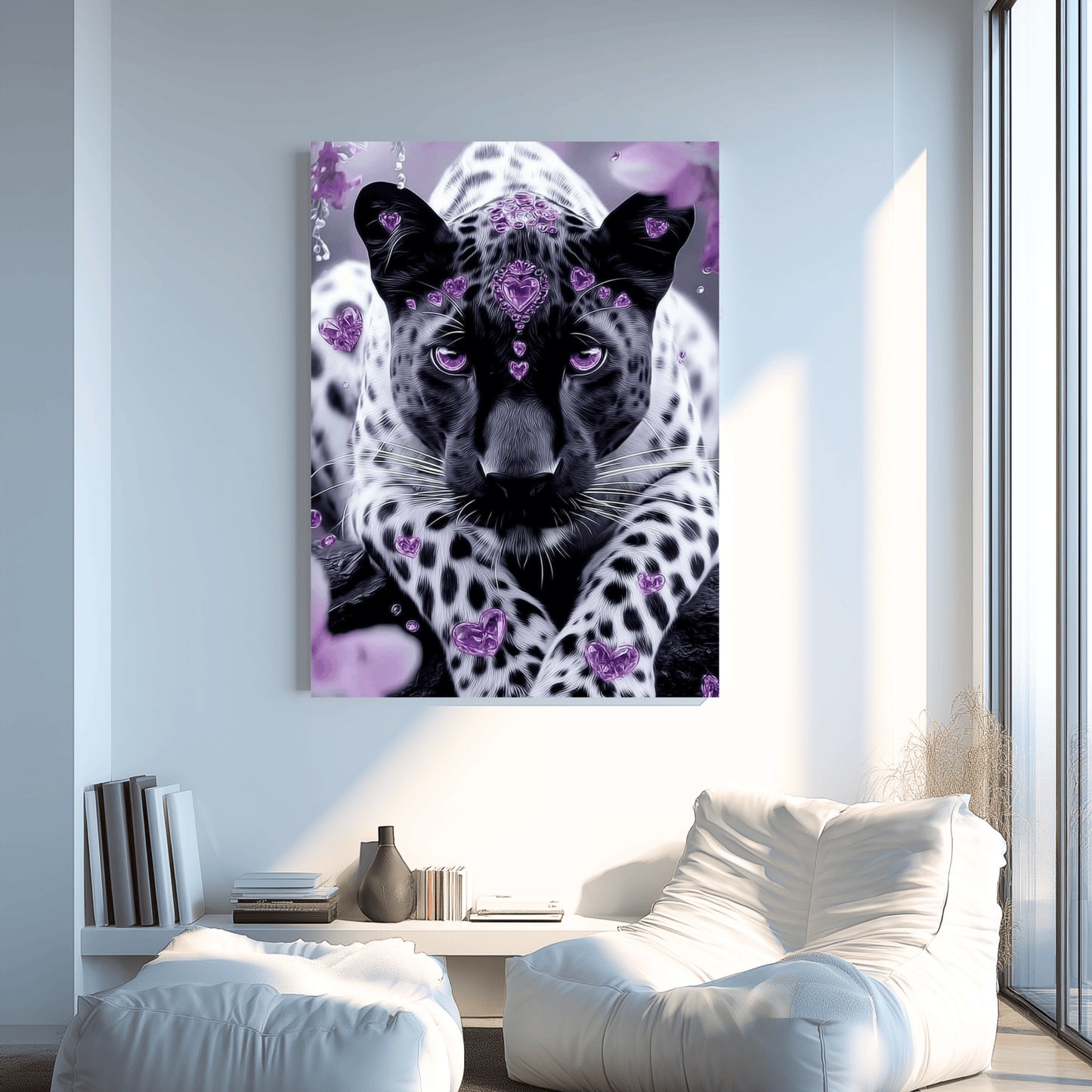 Diamond Painting "Violet Majesty" by Andastra_DP_AI_Art, 60x90 cm, 75 Farben, Vorbestellung