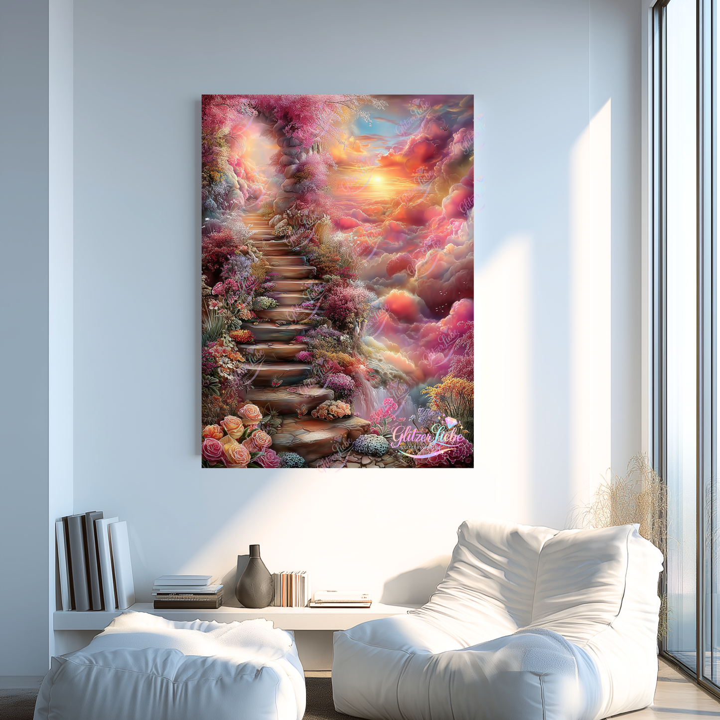 Diamond Painting "Heaven" by CleoDora, 75x100 cm mit 298 Farben, Vorbestellung