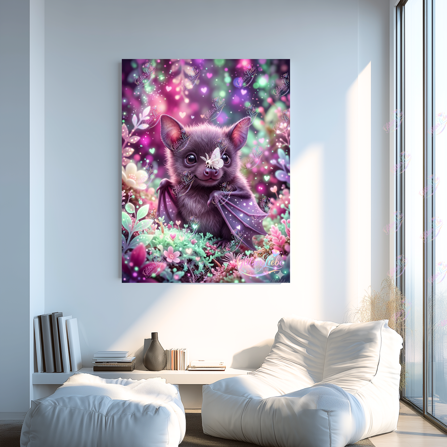 Diamond Painting "Flying Nose" by Mistelchens_Arts in 40x60 cm, 100  Farben, Vorbestellung