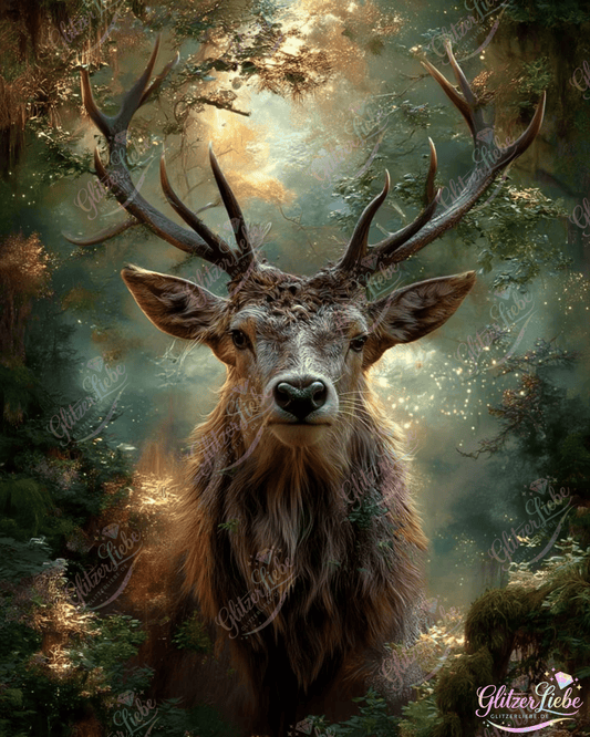 Diamond Painting "Geist der alten Wälder" byManuVany A.i (Waldgeister-Serie mit @maggie), 60x80 cm, 168 Farben, Vorbestellung