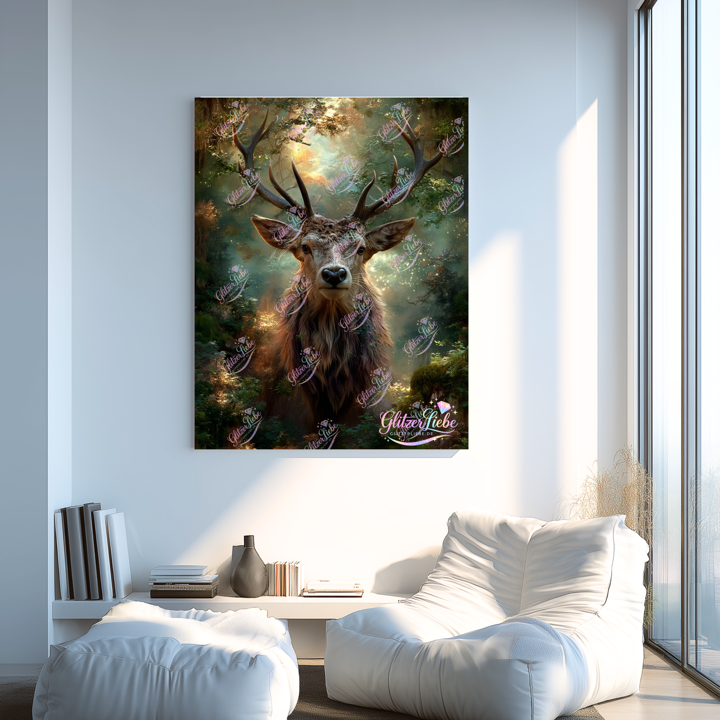 Diamond Painting "Geist der alten Wälder" byManuVany A.i (Waldgeister-Serie mit @maggie), 60x80 cm, 168 Farben, Vorbestellung