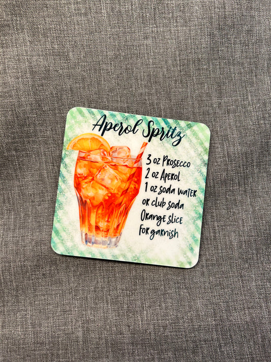 Tassen/Glasuntersetzer sublimiert "Aperol Spritz"