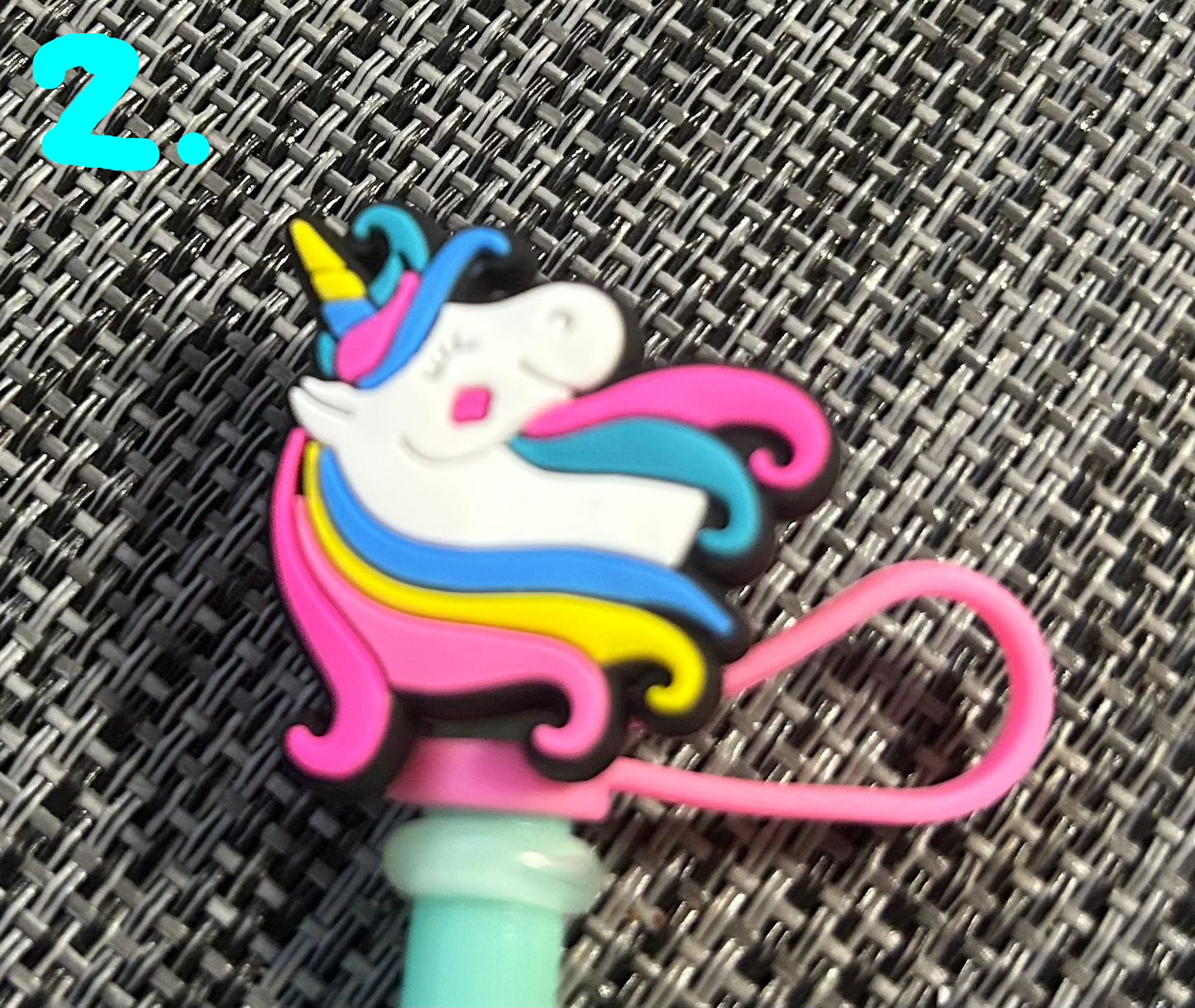 Trinkhalm-Topper "Einhorn"