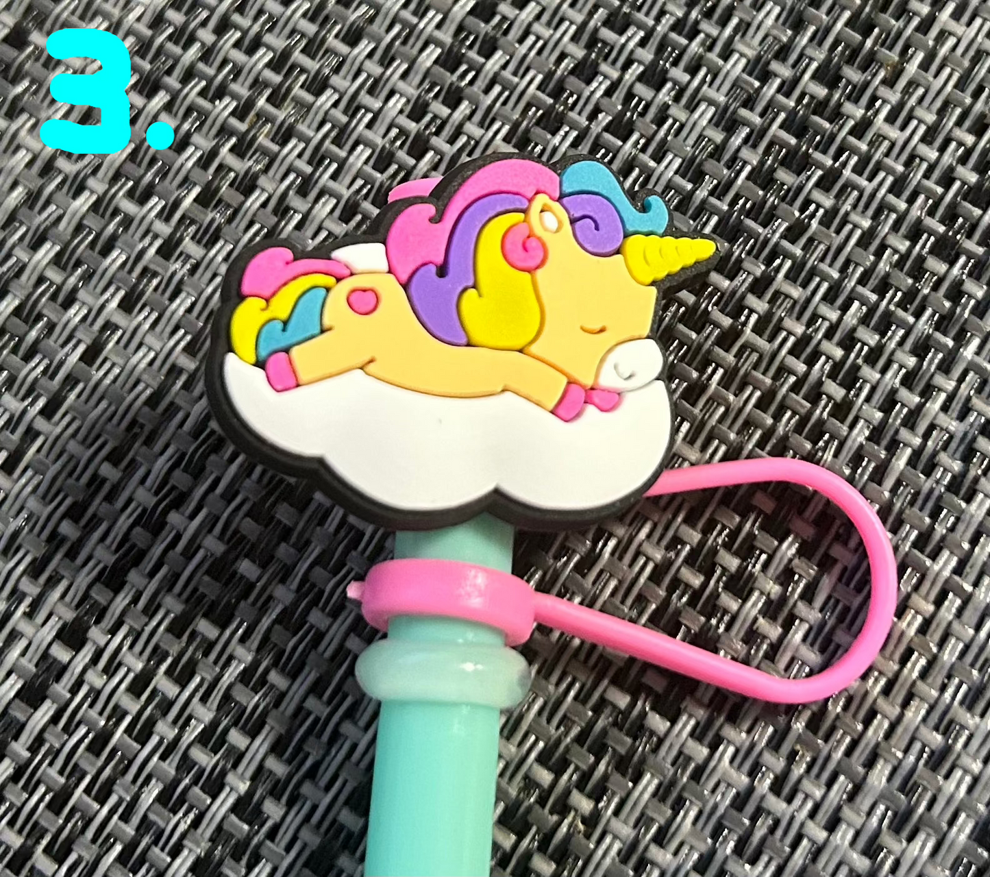 Trinkhalm-Topper "Einhorn"