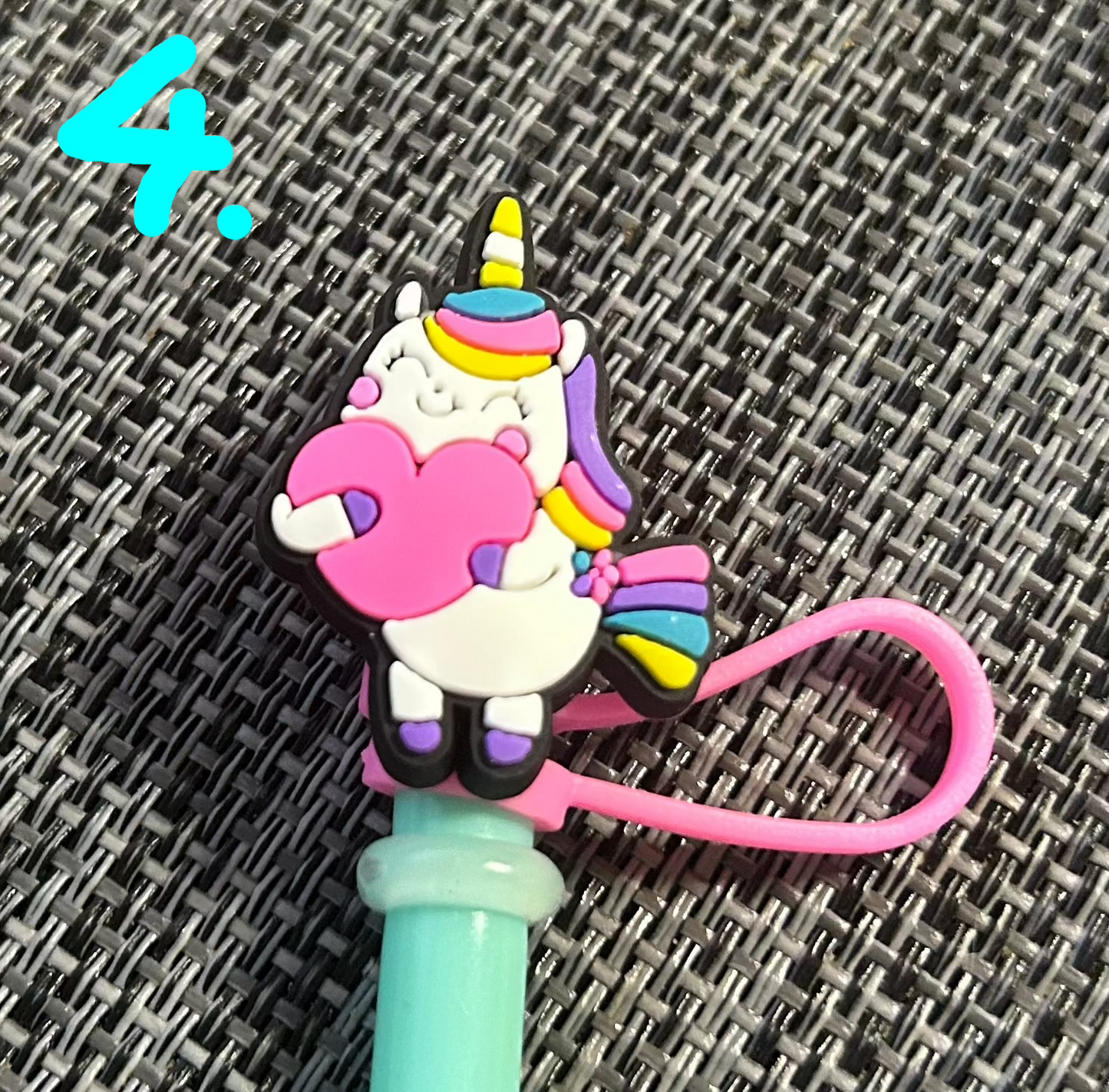 Trinkhalm-Topper "Einhorn"