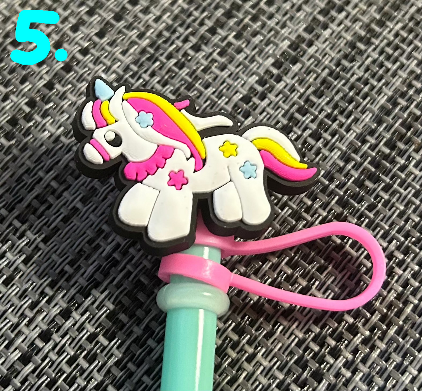 Trinkhalm-Topper "Einhorn"