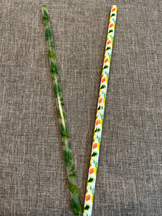 Trinkhalm "Ananas + Blätter"