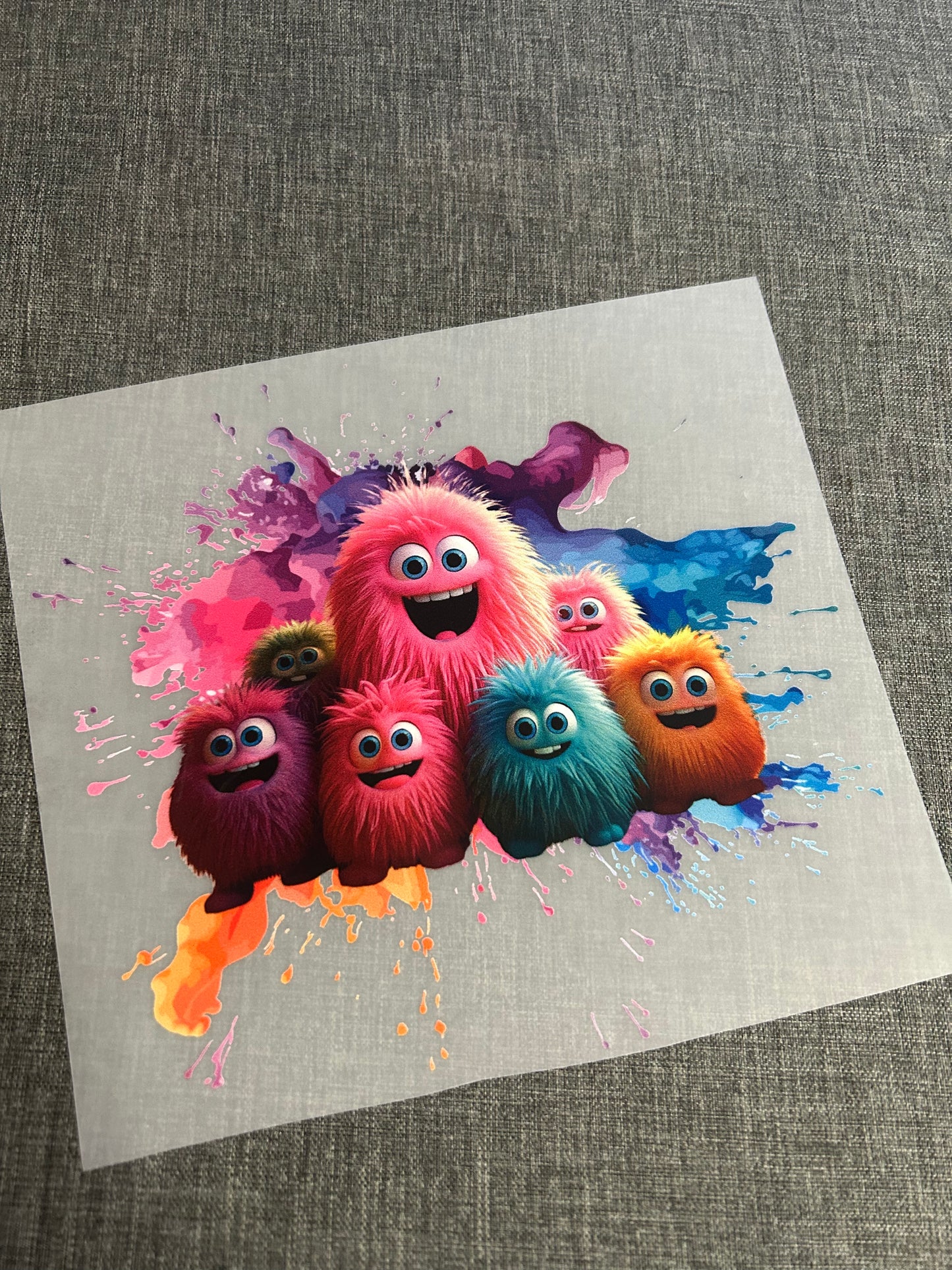 Bügelbild "süße Monster"