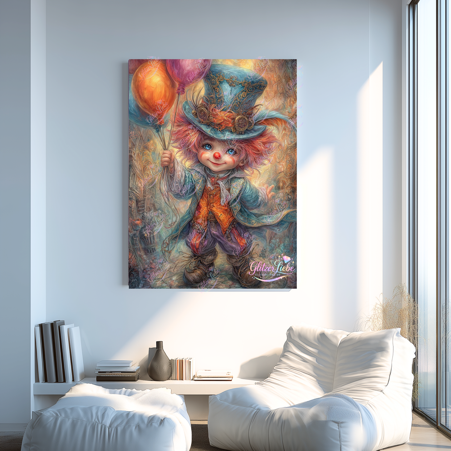Diamond Painting "Der kleine Spaßmacher“ by Funkel Fieber, 80x100 cm, 291 Farben, Vorbestellung