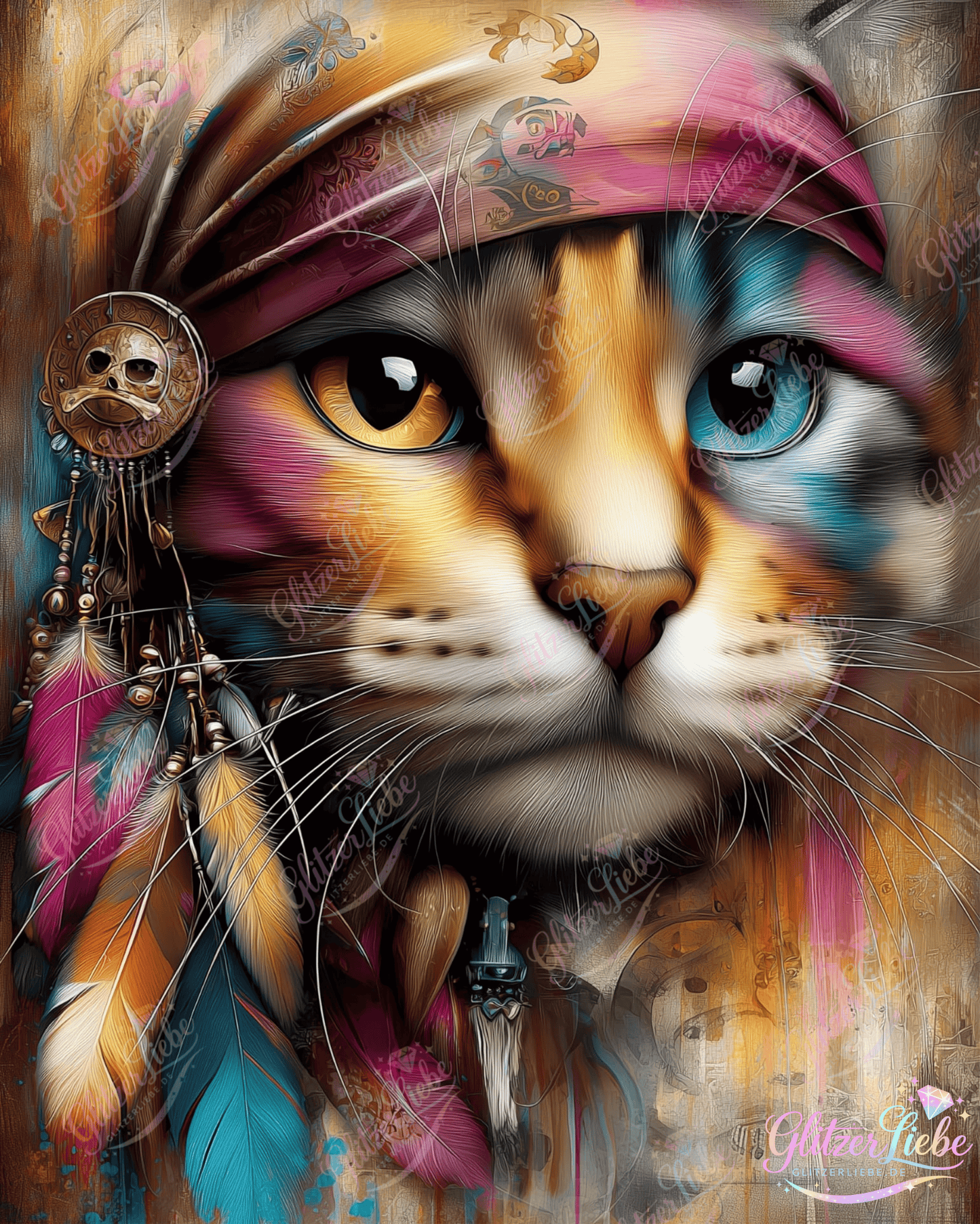 Diamond Painting "Maja" by CleoDora, 80x110 cm, 234 Farben, Vorbestellung